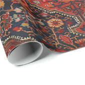 Persian Joshan Red Rusty Blue  Cadeaupapier (Rol Hoek)