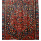 Persian Joshan Red Rusty Blue  Douchegordijn (Voorkant)