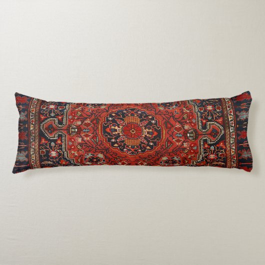 Persian Joshan Red Rusty Blue  Lichaamskussen (Voorkant)