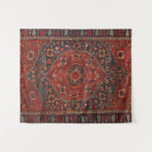 Persian Joshan Red Rusty Blue  Wandkleed (Voorkant (horizontaal))