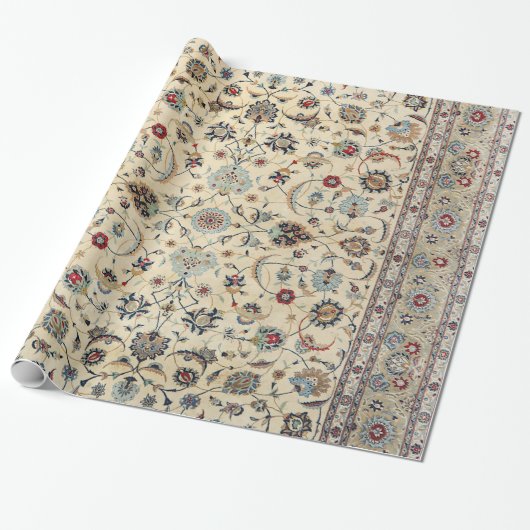 Persian Kashan Dusty Baby Blue  Cadeaupapier (Uitgerold)