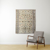 Persian Kashan Dusty Baby Blue  Wandkleed (In situ)