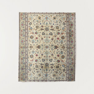 Persian Kashan Dusty Baby Blue Wandkleed