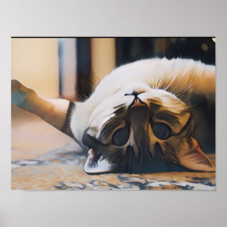 Persian Kitten Poster - Zacht Bont & Grote Ogen -
