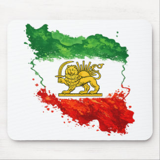 Persian Lion & Sun Mouse Pad | Iran Map Desk Mat | Muismat
