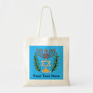 Persian Magen David Menorah Tote Bag