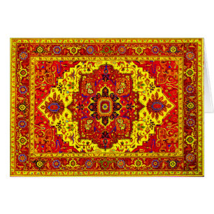 PERSIAN RUG - Rood en geel