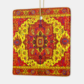 PERSIAN RUG - Rood en geel Keramisch Ornament (Links)