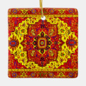 PERSIAN RUG - Rood en geel Keramisch Ornament (Voorkant)