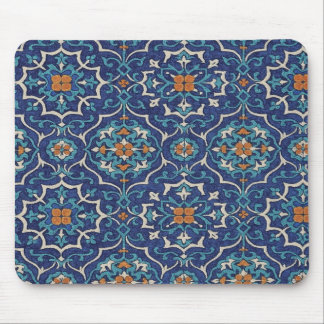 Persian Tile Pattern Mouse Pad – Elegant Blue Geom Muismat