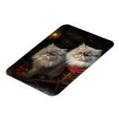 Persiase Kat Sneeuw slee Kerst Decoratie Magneet (Linkerzijde)
