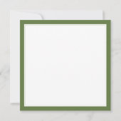 PERSIL FRAIS Carte plate carrée 5,25" / Vert (Dos)