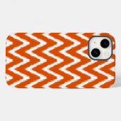 Persimmon Asian Moods Ikat Chevrons Case-Mate iPhone Case (Achterkant (horizontaal))
