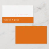 Persimmon Banner:: Kaart voor gasten Plaatskaartje (Voorkant / Achterkant)