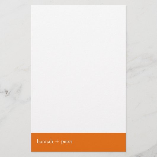 Persimmon Banner:: Stationery Briefpapier (Voorkant)