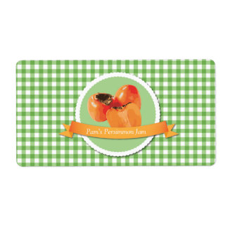 Persimmon Étiquette de canne à jam
