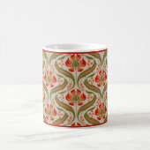 Persimmon Fleur sauvage Damask Coffee Mug (Centre)