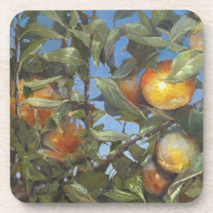 Persimmon Fruit Beauful Original Artwork Bier Onderzetter