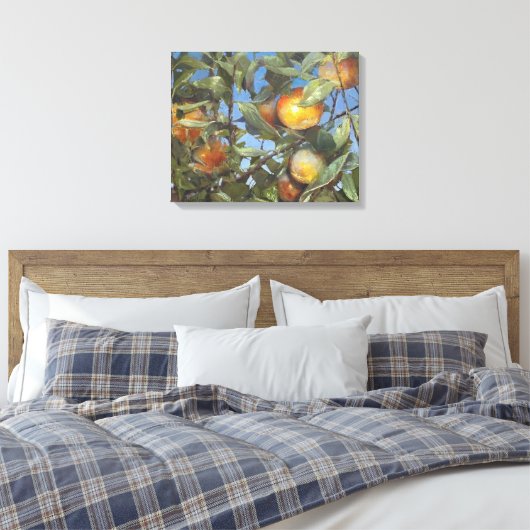 Persimmon Fruit Beauful Original Artwork Canvas Afdruk (Insitu (Slaapkamer))
