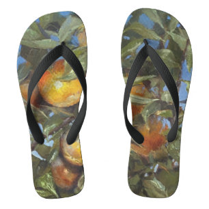 Persimmon Fruit Beauful Original Artwork Teenslippers