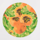 Persimmon (kaki) labels (Design 1)