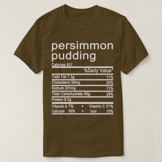 persimmon pudding t-shirt (Design voorkant)