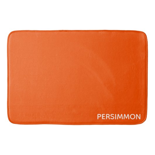 Persimmon rode kleurnaam badmat (Voorkant)