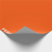 Persimmon rode kleurnaam cadeaupapier (Hoek)