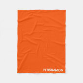 Persimmon rode kleurnaam fleece deken (Voorkant)