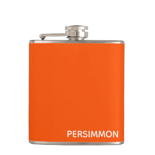 Persimmon rode kleurnaam heupfles