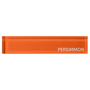 Persimmon rode kleurnaam naambordje