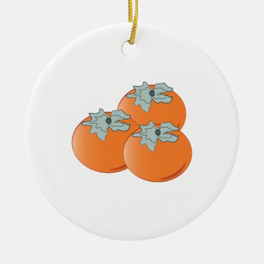 Persimmons Keramisch Ornament (Voorkant)