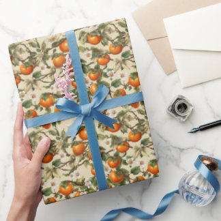 Persimmons Patroon Cadeaupapier