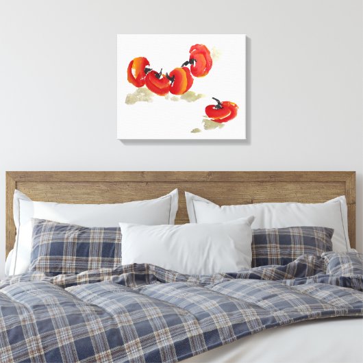 Persimon Canvas Afdruk (Insitu (Slaapkamer))