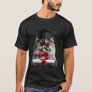 Persische Kat Afstudeerceremonie Muts Afgestudeerd T-shirt