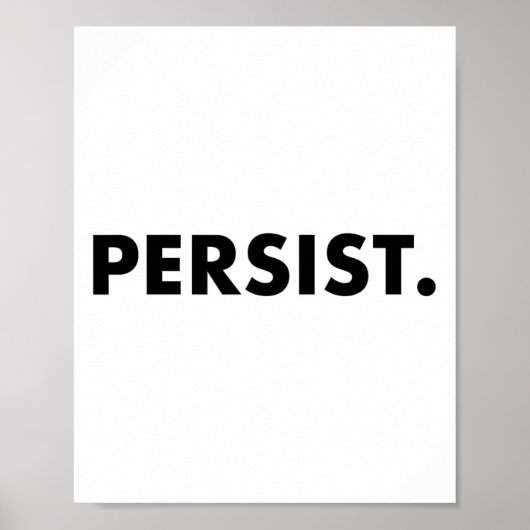 Persistente T-shirt #shepersisted #resist Poster (Voorkant)