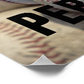 Persistentie Baseball Inspirerend Motivatie Poster (Hoek)