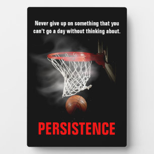 Persistentie Basketball Inspirerend Motivatie Fotoplaat