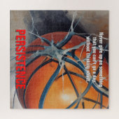 Persistentie Basketball Inspirerend Motivatie Legpuzzel (Horizontaal)