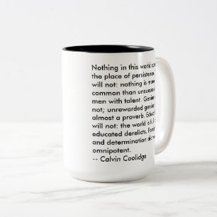 Persistentie betaalt 15 oz Two-Tone Mok