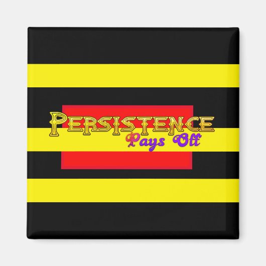 Persistentie loont magneet (Voorkant)