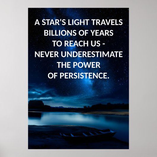 Persistentie Motivatie Poster quotes (Voorkant)