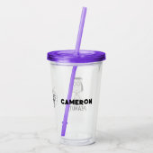 persistentie van pinda's | Marcie Acryl Drinkbeker (Achterkant)