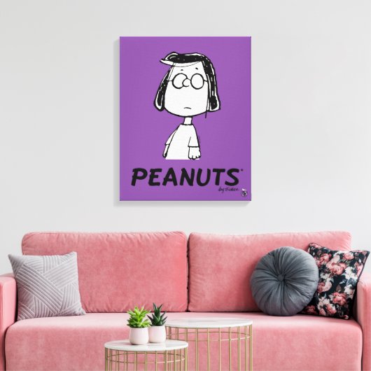 persistentie van pinda's | Marcie Canvas Afdruk (Insitu (Woonkamer))