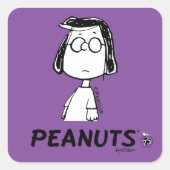 persistentie van pinda's | Marcie Vierkante Sticker (Voorkant)
