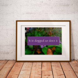 Persistentie-wijsheid gezegde foto poster