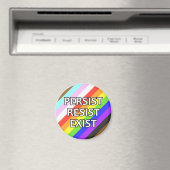 Persister/Résister/Exist Fide Fridge Magnet (In Situ (Lave-vaisselle))