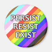 Persister/Résister/Exist Fide Fridge Magnet (Devant)