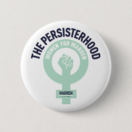 Persisterschap - Vrouwen voor Warren - Ronde Button 5,7 Cm