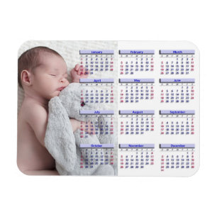 Persoanlize 2017 Mini Fkoelkast Magnet Calendar Magneet
